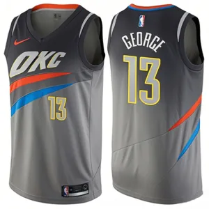 Paul George, Oklahoma City Thunder, City Edition, Gray