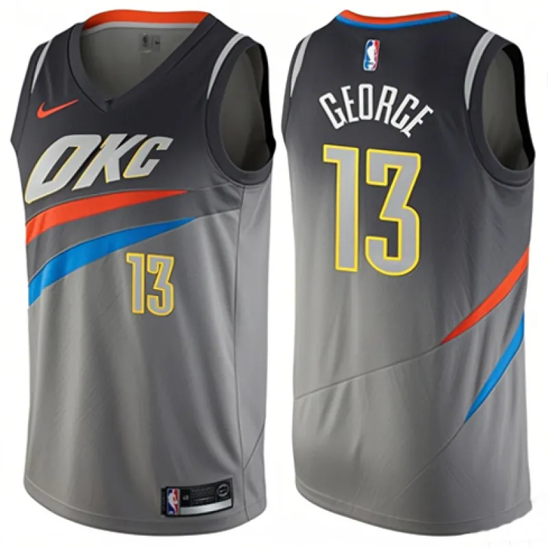 Paul George, Oklahoma City Thunder, City Edition, Gray