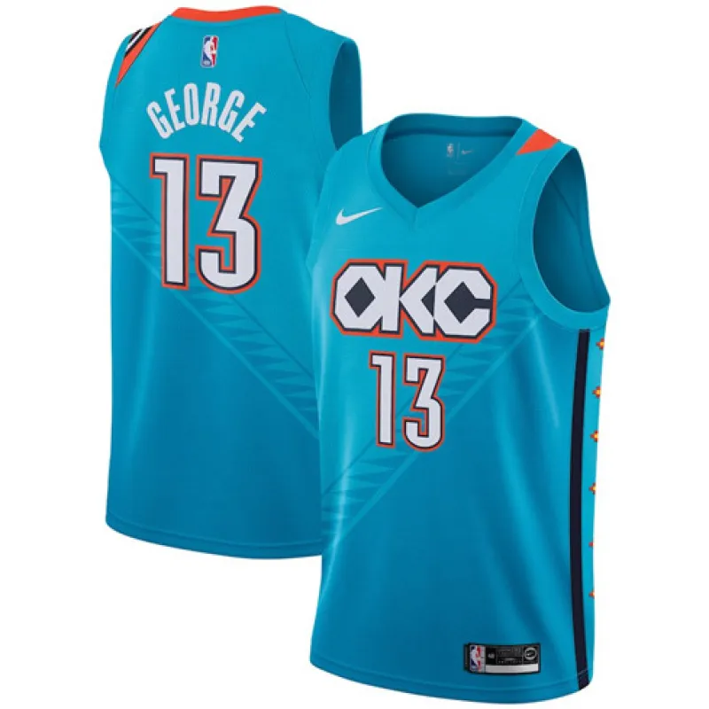 Paul George, Oklahoma City Thunder, 2018/19 City Edition, Blue