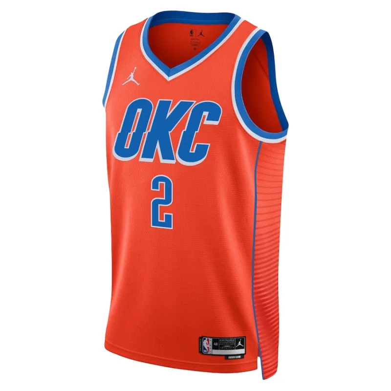Shai Gilgeous-Alexander Oklahoma City Thunder, edición declaración, Naranja
