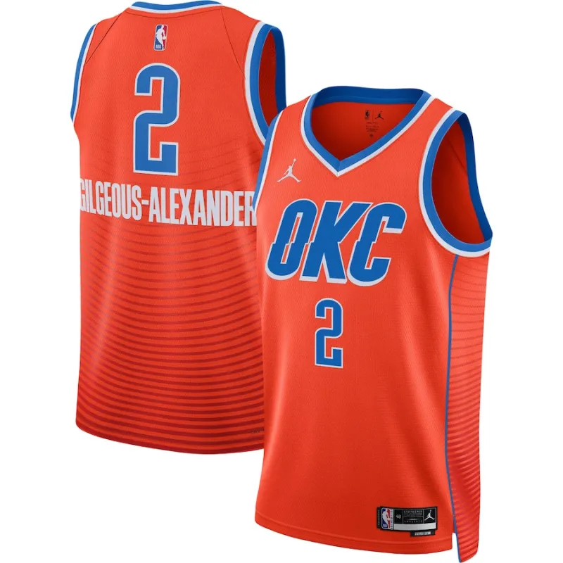 Shai Gilgeous-Alexander Oklahoma City Thunder, edición declaración, Naranja