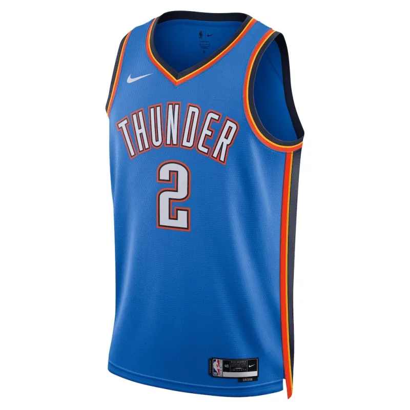 Oklahoma City Thunder Shai Gilgeous-Alexander 2025 NBA Finals Swingman Jersey - Icon Edition - Blue