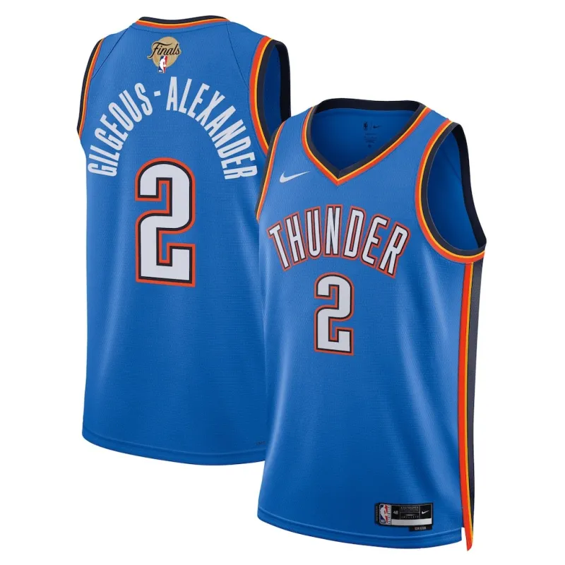 Oklahoma City Thunder Shai Gilgeous-Alexander 2025 NBA Finals Swingman Jersey - Icon Edition - Blue