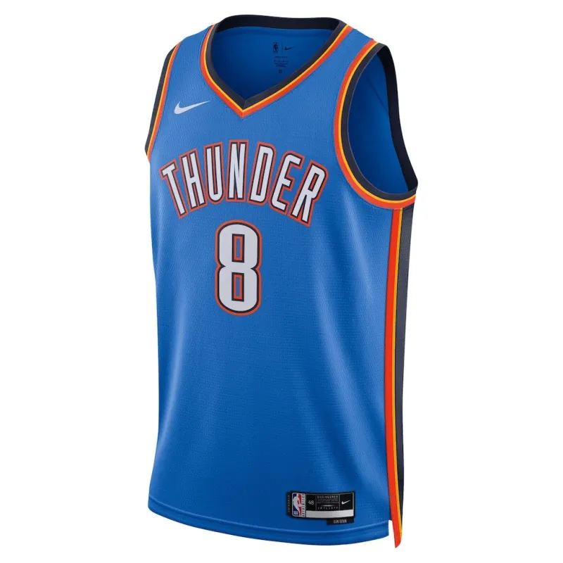 Maglia Swingman delle Finali NBA 2025 di Oklahoma City Thunder Jalen Williams - Edizione Icona - Blu
