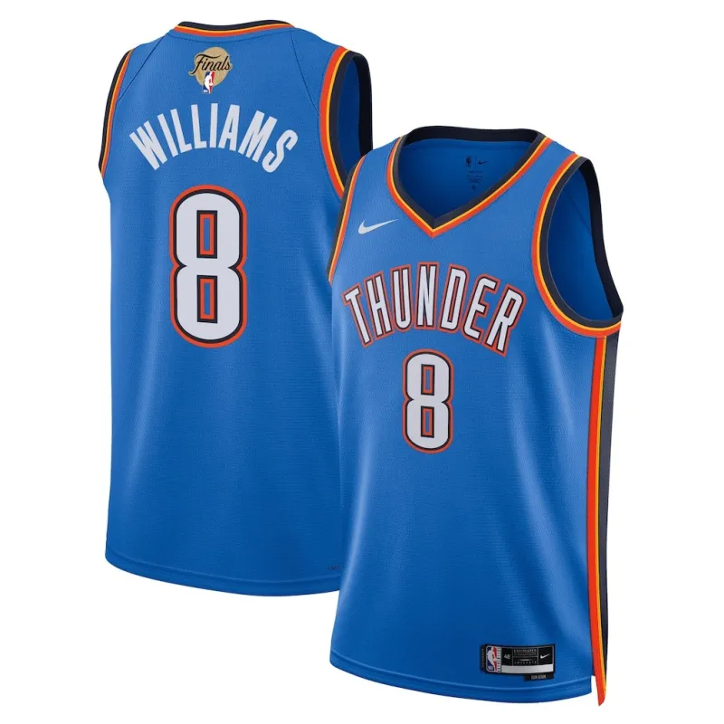 Maglia Swingman delle Finali NBA 2025 di Oklahoma City Thunder Jalen Williams - Edizione Icona - Blu