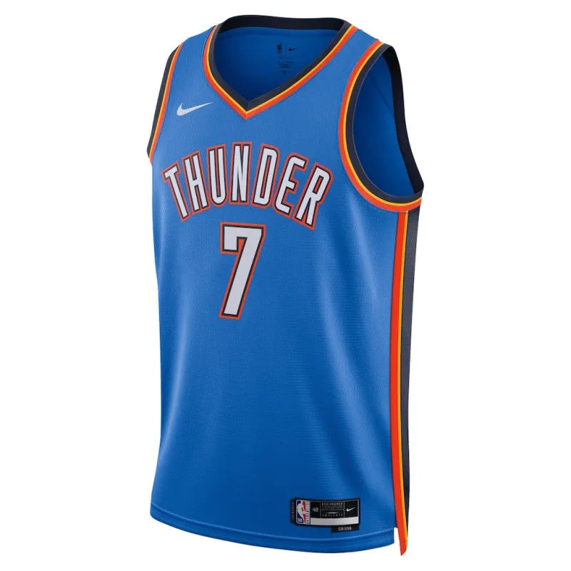 Camiseta Swingman de las Finales de la NBA 2025 de Oklahoma City Thunder Chet Holmgren - Edición Icono - Azul