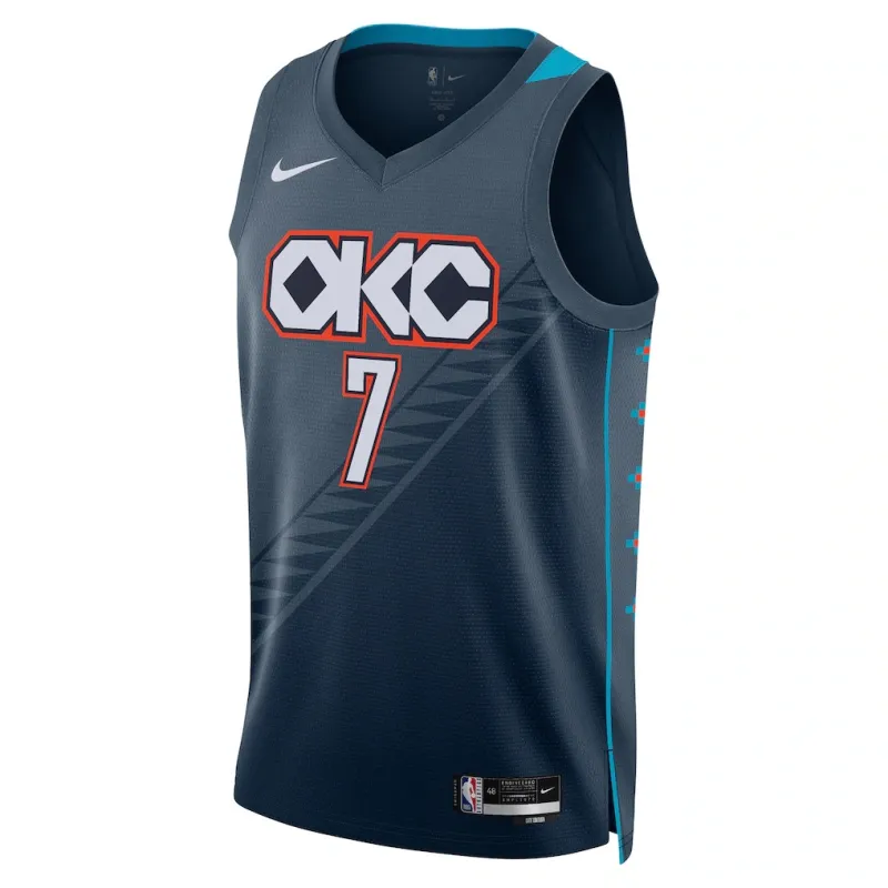 Oklahoma City Thunder Chet Holmgren 2025/26 Swingman Trikot - Stadtedition - Blau