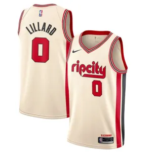 Damian Lillard, Portland Trail Blazers, 2019/20 City Edition, Cream - colored