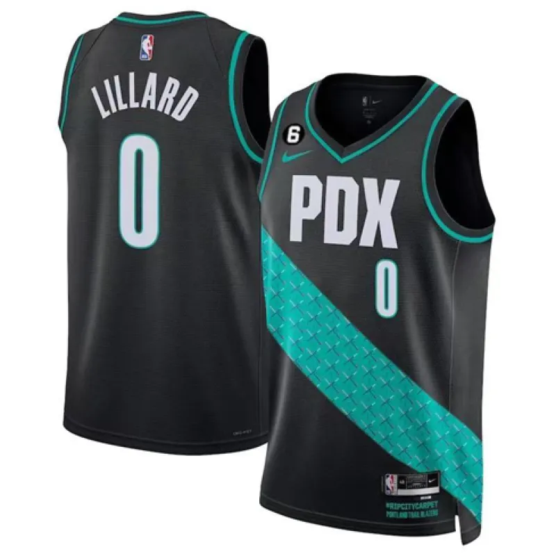 Damian Lillard, Portland Trail Blazers, 2022/23 - City-Edition, Schwarz