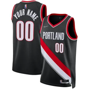 Portland Trail Blazers 2021/22 Custom Jersey, Icon Edition, Black