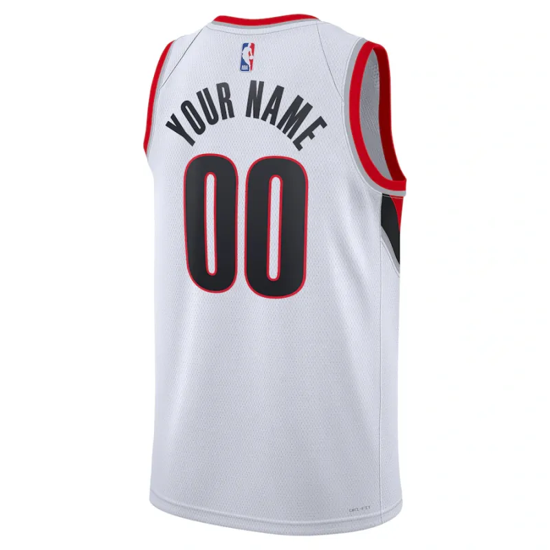 Portland Trail Blazers Camiseta personalizada, edición asociación, Blanca