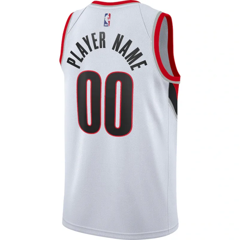 Portland Trail Blazers 2020/21 Custom Jersey, Association Edition, White