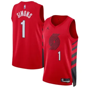Anfernee Simons, Portland Trail Blazers, Statement Edition, Rot