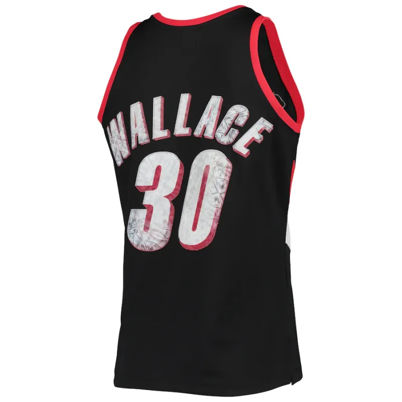 Rasheed Wallace Portland Trail Blazers 1999/00 Hardwood Classics NBA 75th Anniversary Diamond Jersey