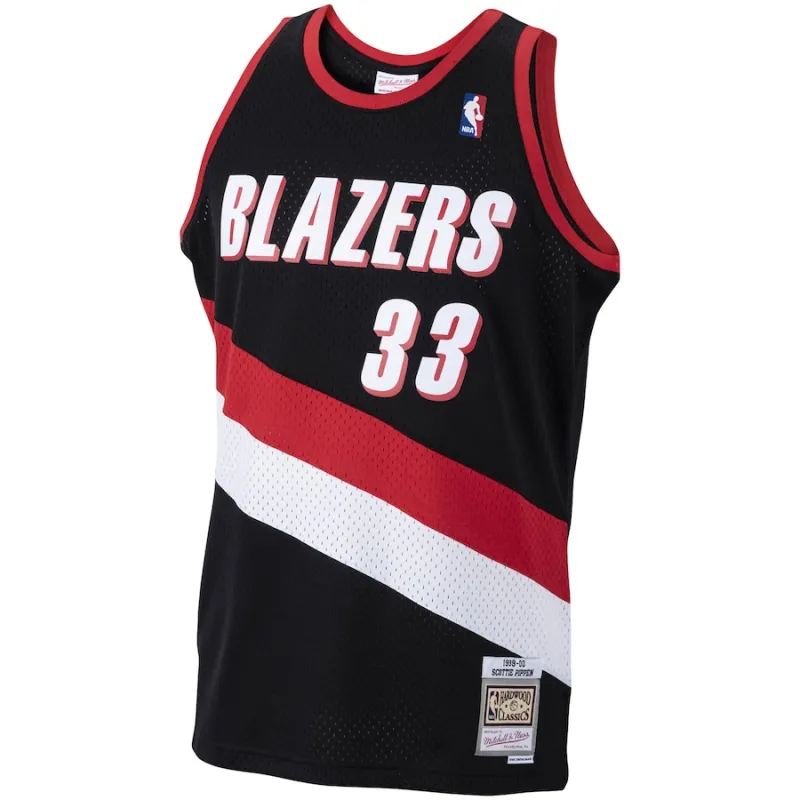 Scottie Pippen, Portland Trail Blazers, 1999/00 Bois Classique, Noir
