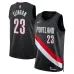 Maglia Swingman dei Portland Trail Blazers Donovan Clingan - Edizione Icona - Nera