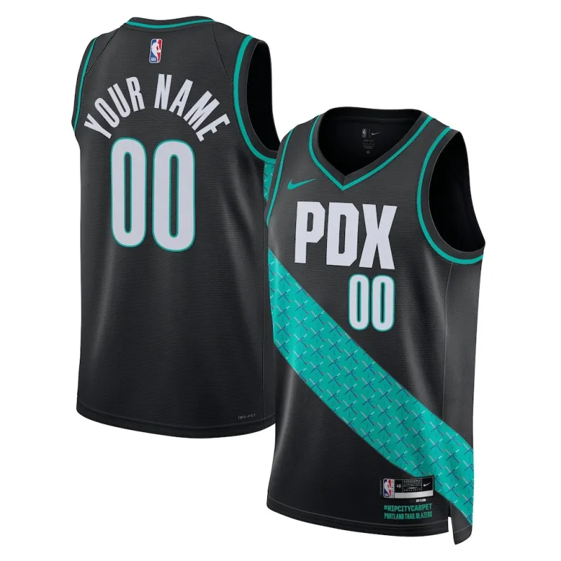 Portland Trail Blazers 2025/26 Swingman Unisex Jersey - City Edition - Black