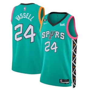 Devin Vassell's Trikot. San Antonio Spurs. City Edition 2022/23. Grün