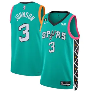 Keldon Johnson, San Antonio Spurs, City - Edition 2022/23, Grün