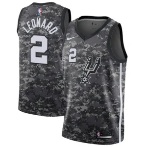 Kawhi Leonard. San Antonio Spurs. City Edition. Grau