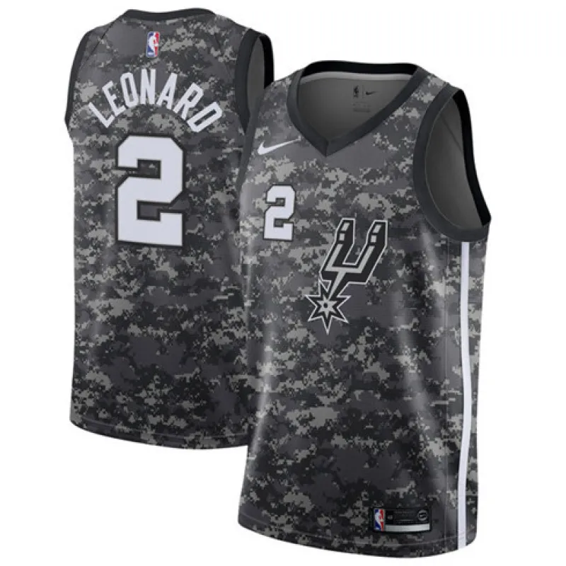 Kawhi Leonard. San Antonio Spurs. Édition ville. Gris