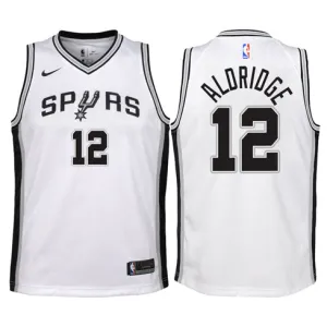 LaMarcus Aldridge. San Antonio Spurs. Association Edition. Weiß