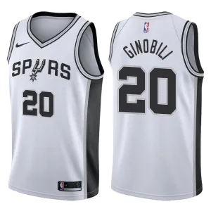 Manu Ginobili. San Antonio Spurs. Association Edition. Weiß