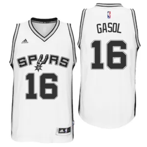 Pau Gasol. San Antonio Spurs. Weiß