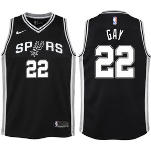 Rudy Gay. San Antonio Spurs. Ikon. Schwarz