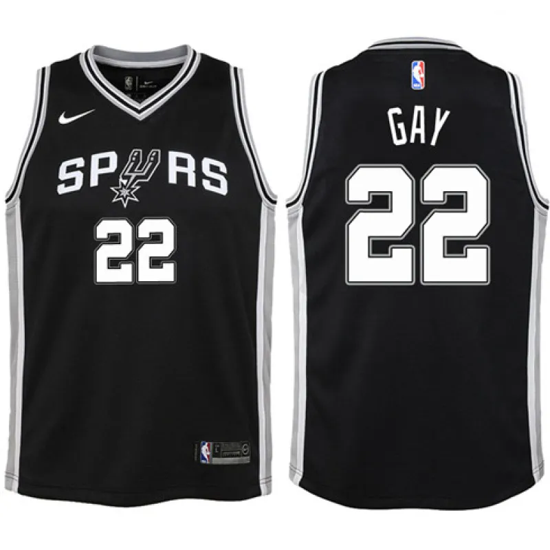 Rudy Gay. San Antonio Spurs. Icona. Nero