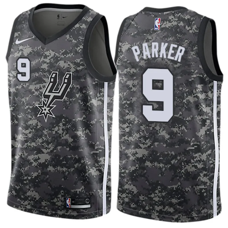 Tony Parker. San Antonio Spurs. City Edition. Gray