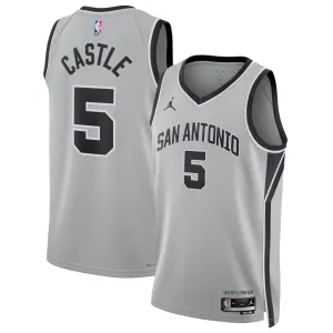 San Antonio Spurs Stephen Castle Swingman Trikot - Statement Edition - Grau