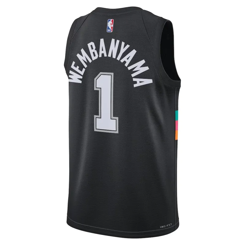 SAS Wembanyama 2025/26 City Edition Jersey Black