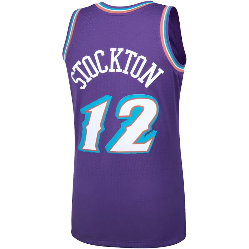 Camiseta de hincha de John Stockton del Utah Jazz, Púrpura