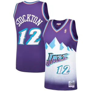 John Stockton Utah Jazz Fan Jersey, Purple