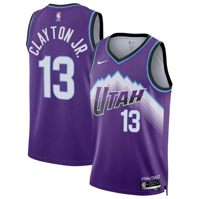Camiseta Swingman de Utah Jazz Little Walter Clayton - Edición Icono - Púrpura