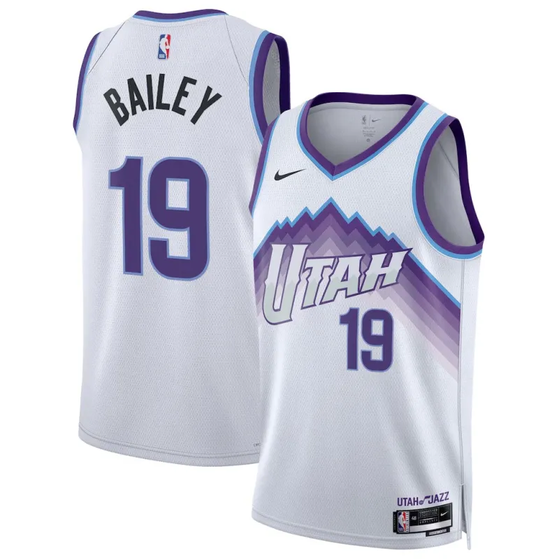 Utah Jazz Ace Bailey Swingman Jersey - Association Edition - White
