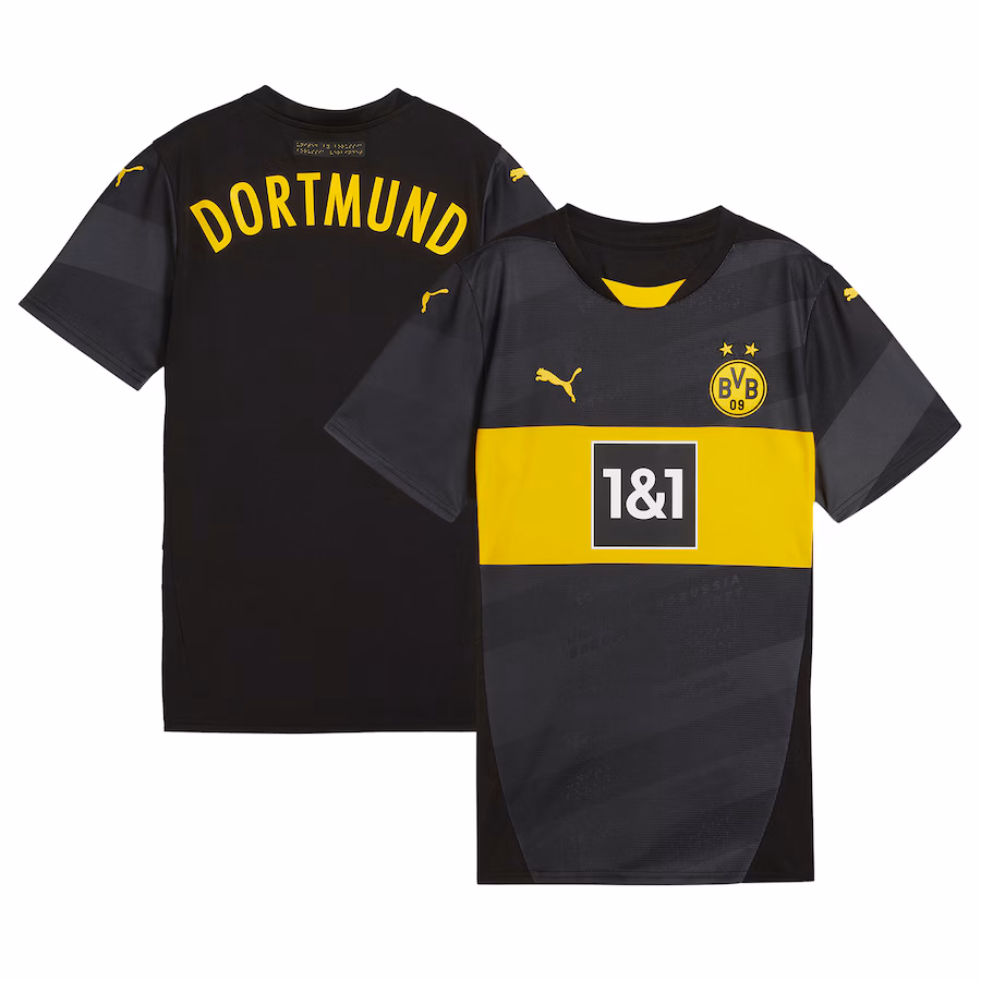 Borussia Dortmund 2024/25 women's away jersey, black
