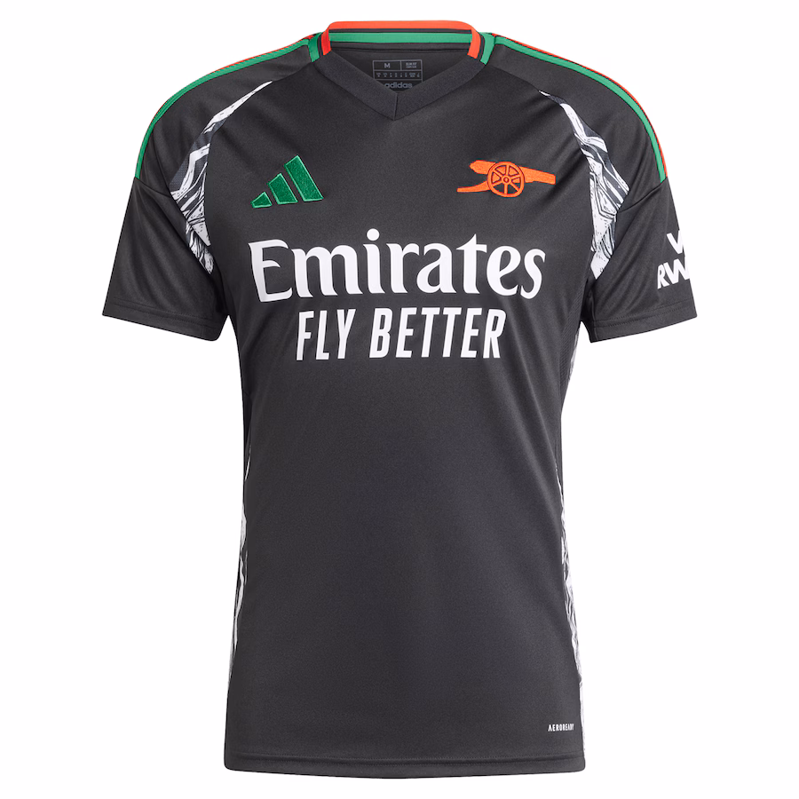 Maillot d'équipe extérieur d'Arsenal 2024/25 - Version supporter (Noir)