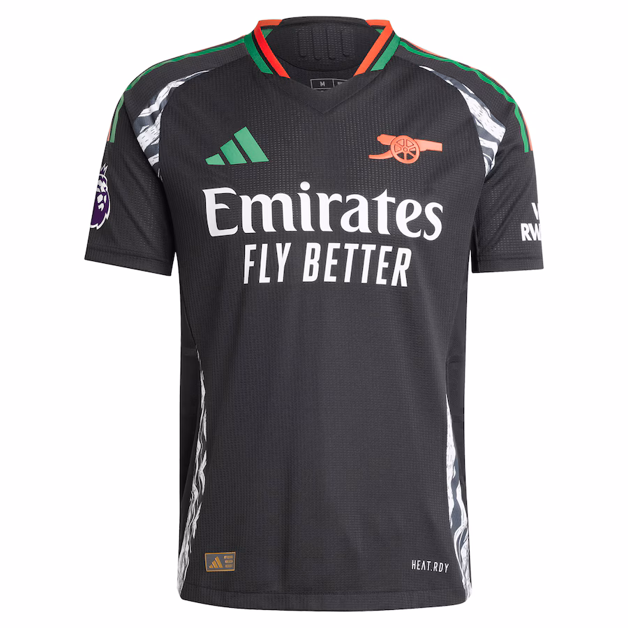 Maillot d'équipe extérieur de joueur d'Arsenal 2024/25 - Noir