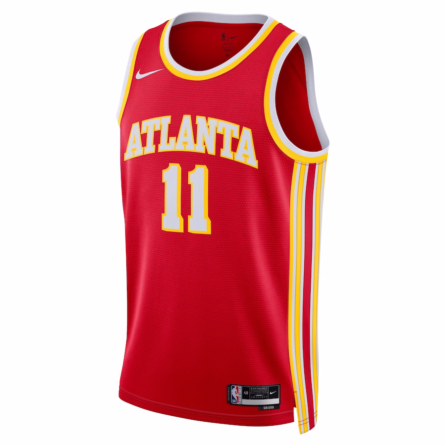 Trae Young, Camiseta Swingman unisex de los Atlanta Hawks - Edición Ícono - Rojo