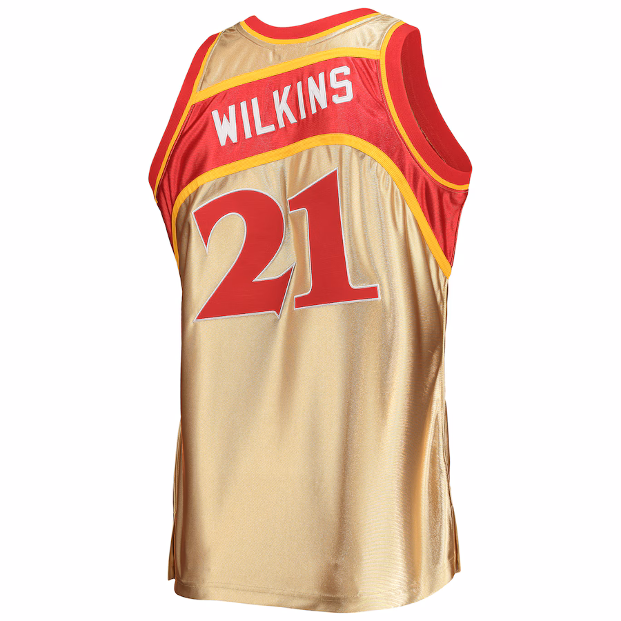 Camiseta Dominique Wilkins Atlanta Hawks Mitchell & Ness 75 Aniversario 86/87
