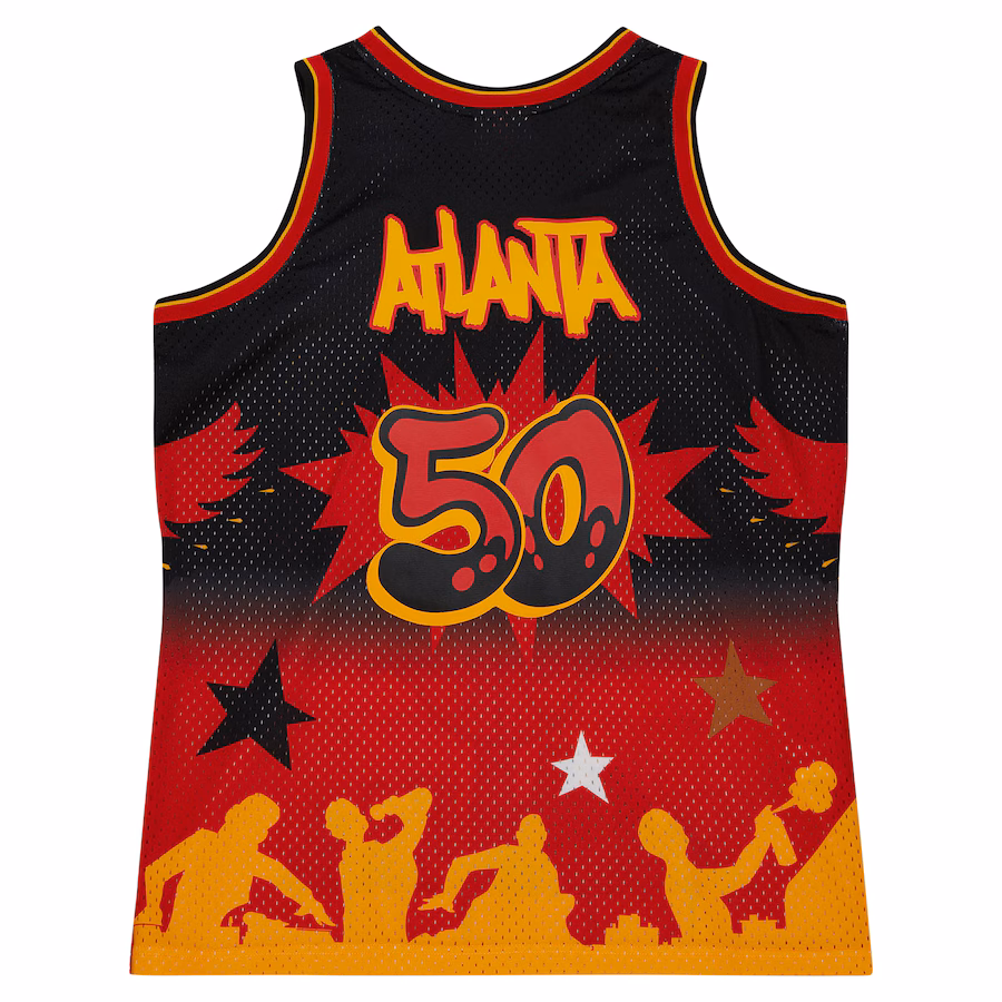 Atlanta Hawks Mitchell & Ness x Tats Cru HWC Fashion Trikot
