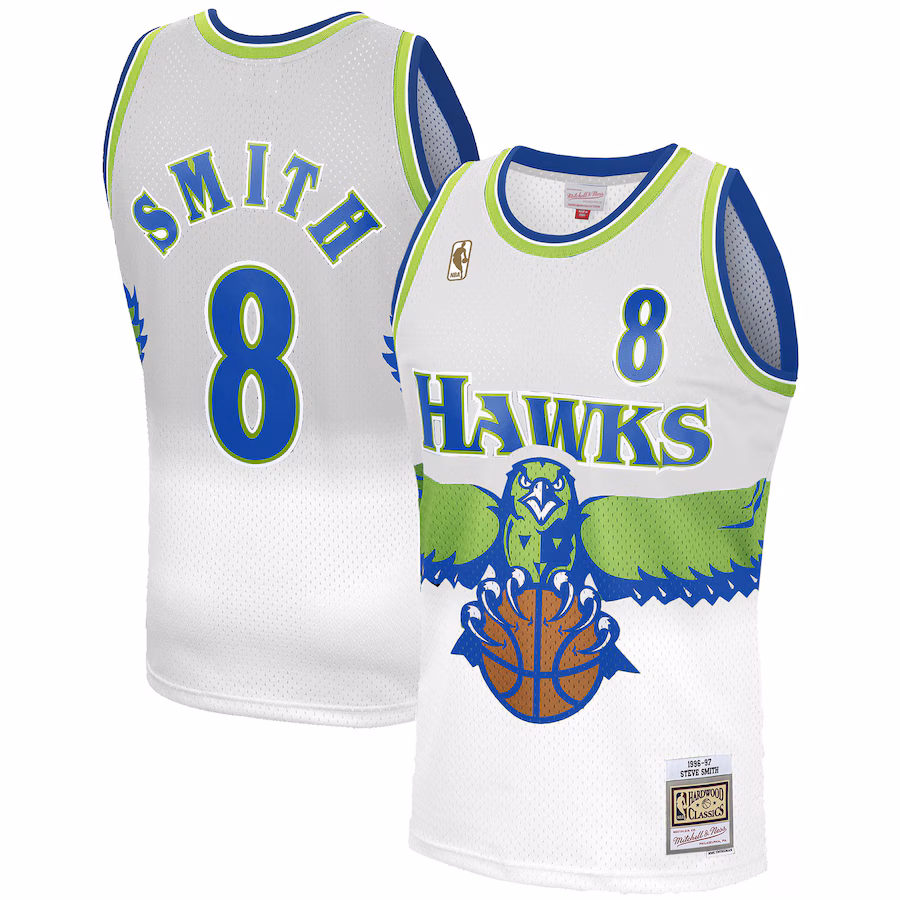 Steve Smith Atlanta Hawks Mitchell & Ness 1996-97 Reload 3.0 Swingman Jersey