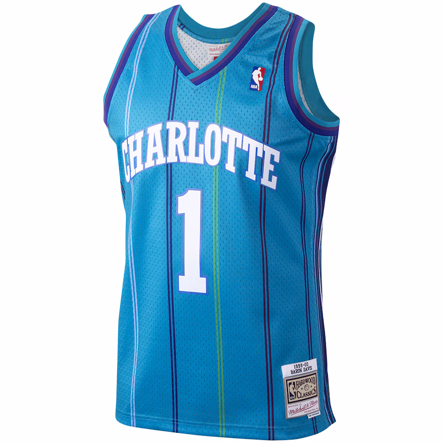 Canotta Basket Baron Davis Charlotte Hornets 1999/00 Mitchell & Ness Retro