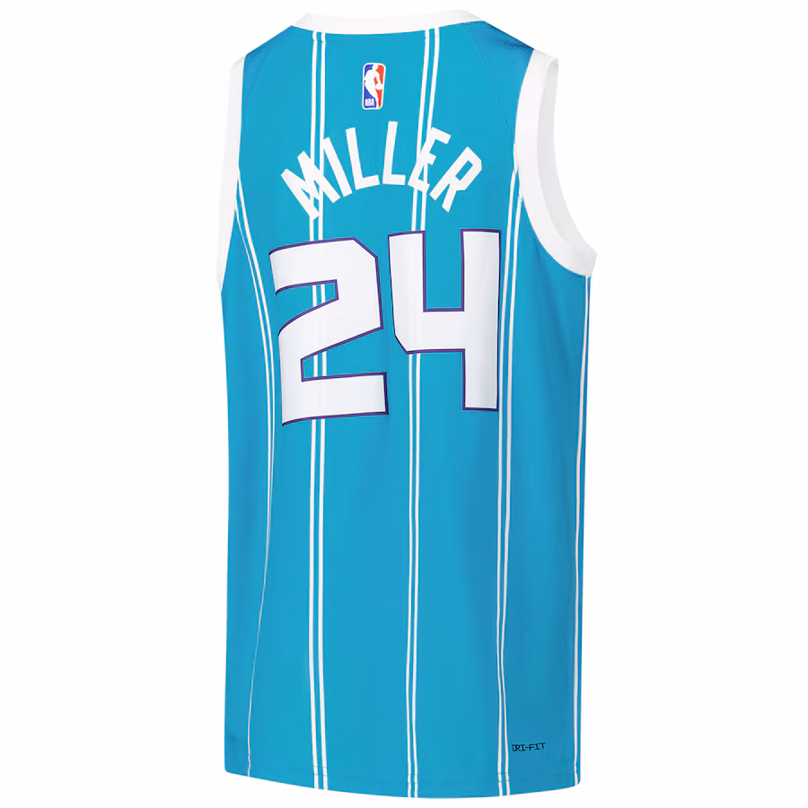 Brandon Miller, Charlotte Hornets Youth Swingman Jersey - Icon Edition - Teal