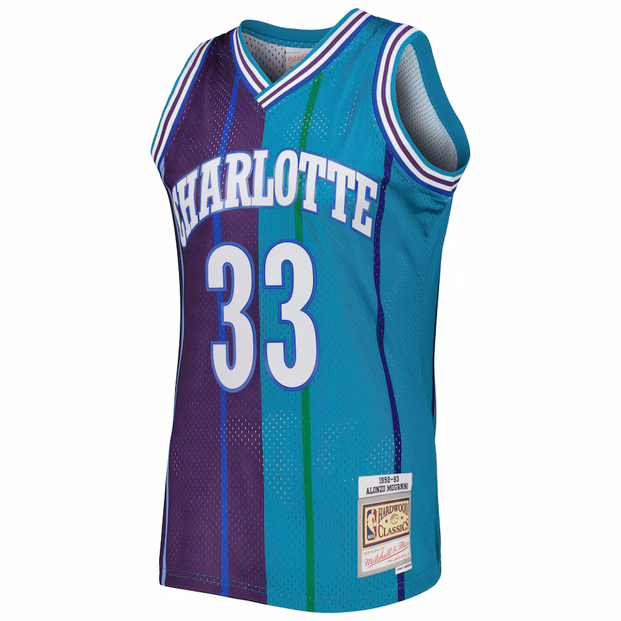 Canotta Basket Alonzo Mourning Charlotte Hornets 1992/93 Mitchell & Ness Retro