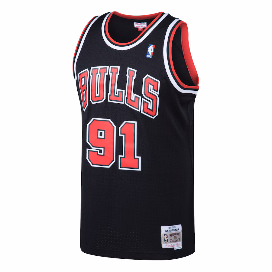Dennis Rodman Chicago Bulls Mitchell & Ness 1997/98 Classic Edition Swingman Jersey - Black