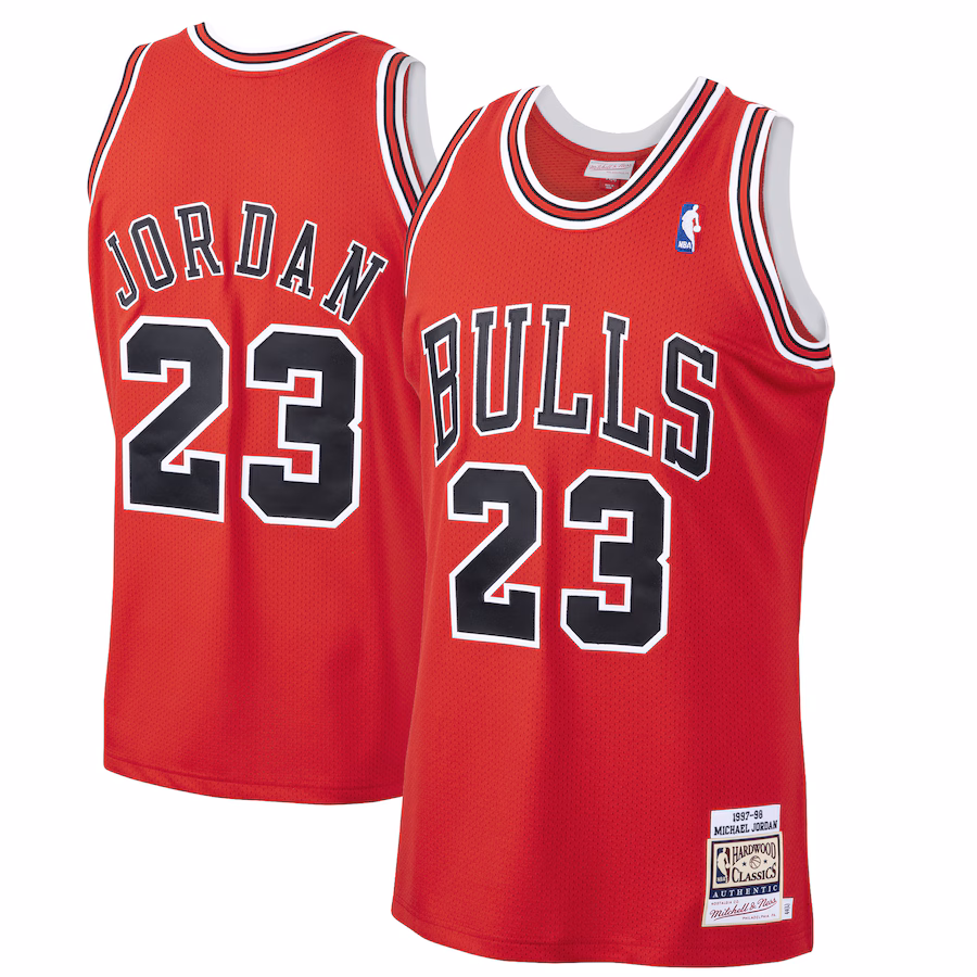 Michael Jordan Chicago Bulls Mitchell & Ness 1997/98 Hardwood Classics Jersey - Scarlet