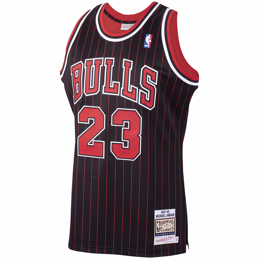 Michael Jordan Maglia Hardwood Classics 1995/96 dei Chicago Bulls Mitchell & Ness - Nero